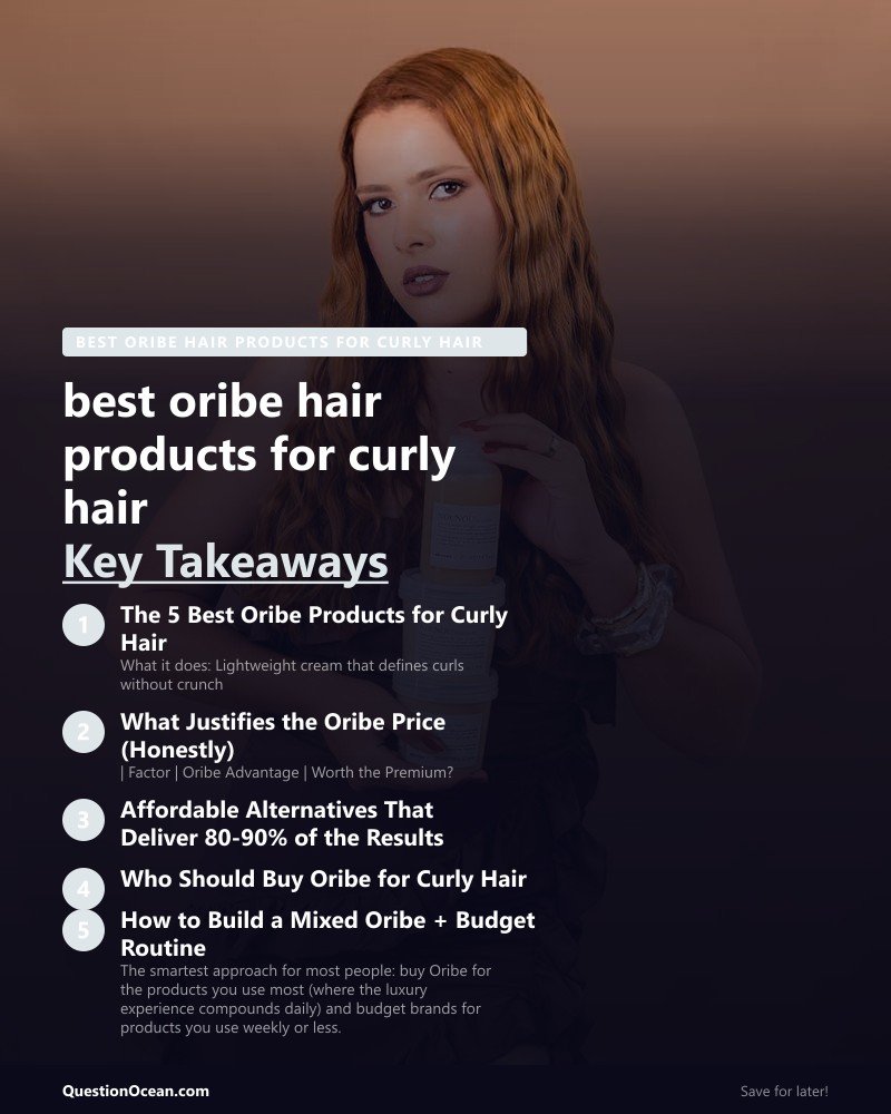 Key takeaways about best oribe hair products for curly hair