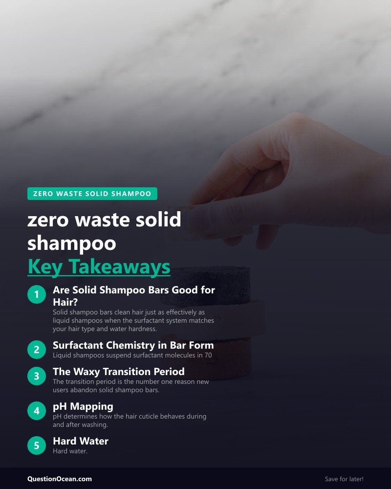 Key takeaways about zero waste solid shampoo