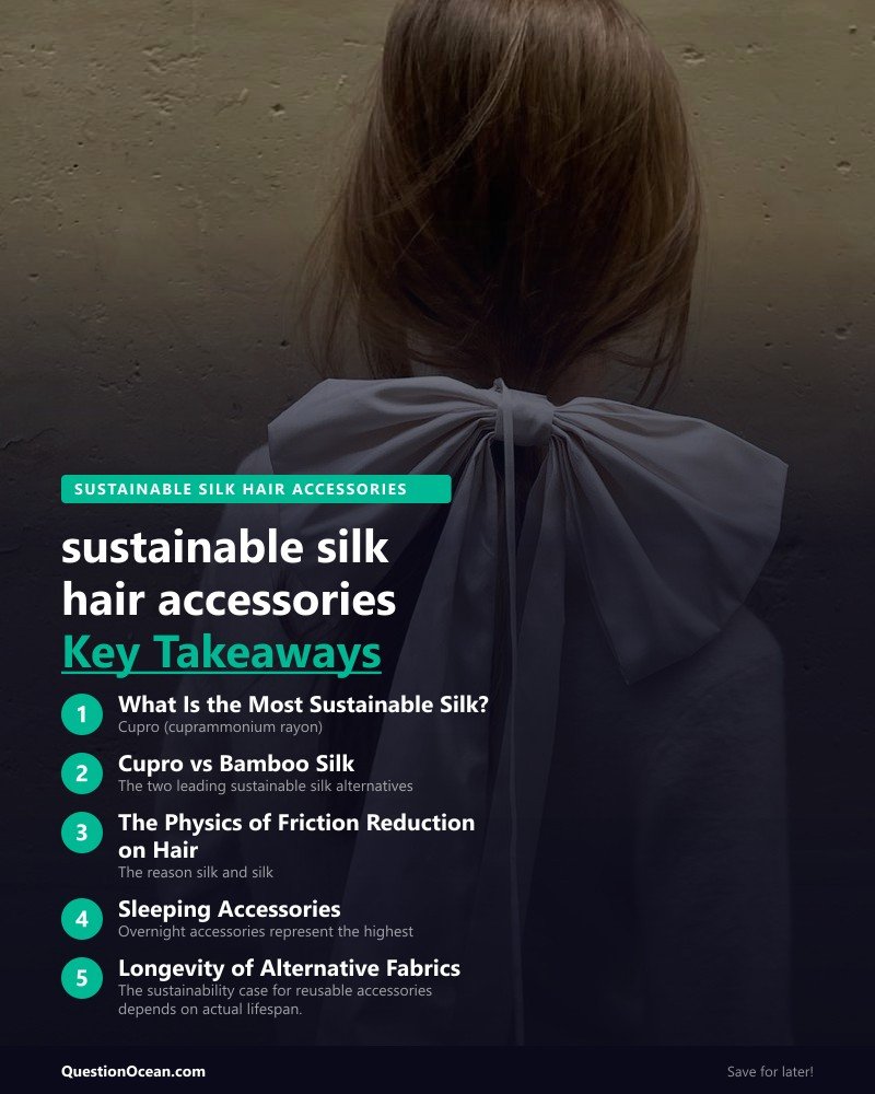 Key takeaways about sustainable silk hair accessories