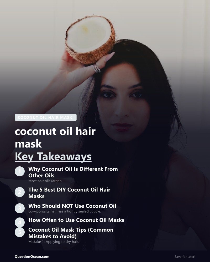 Key takeaways about coconut oil hair mask