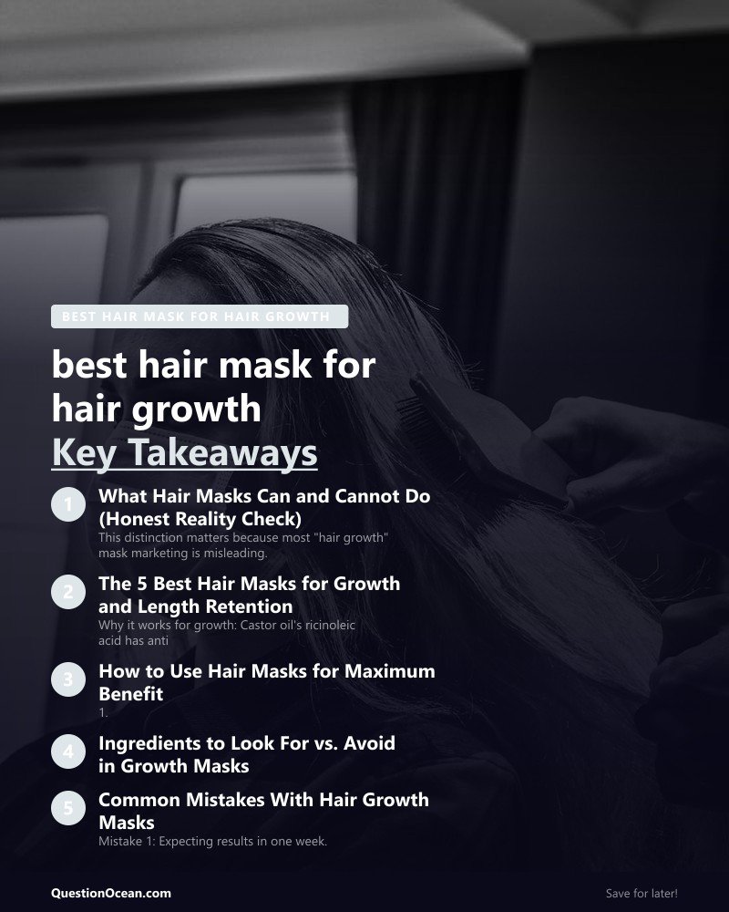 Key takeaways about best hair mask for hair growth