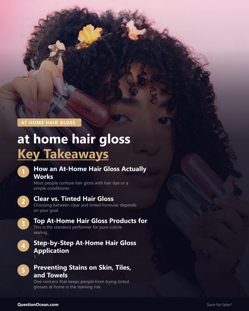 Key takeaways about at home hair gloss