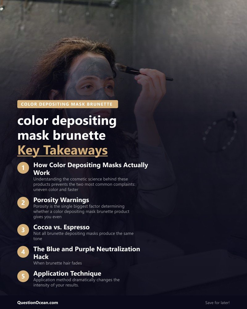 Key takeaways about color depositing mask brunette