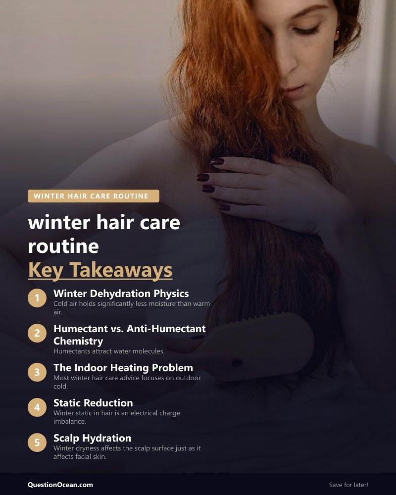 Key takeaways about winter hair care routine