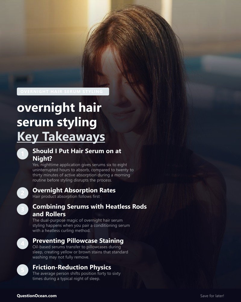 Key takeaways about overnight hair serum styling