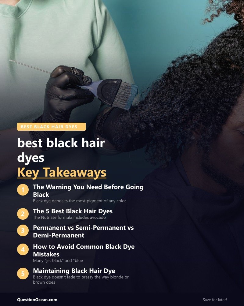 Key takeaways about best black hair dyes