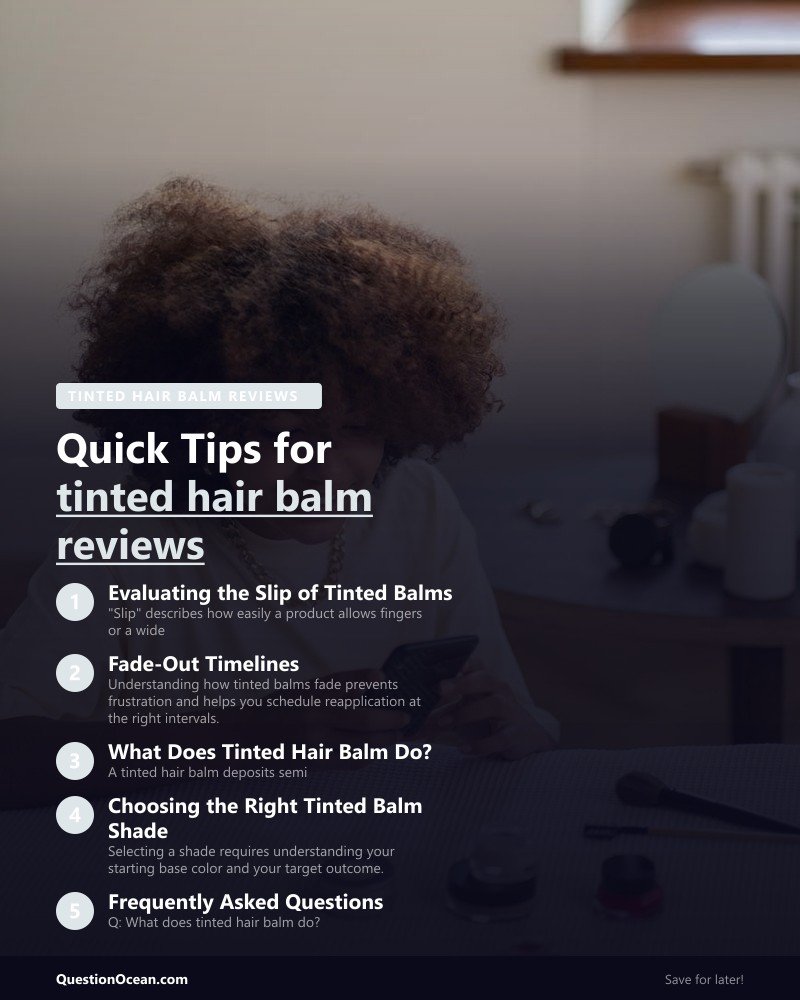 Key takeaways about tinted hair balm reviews