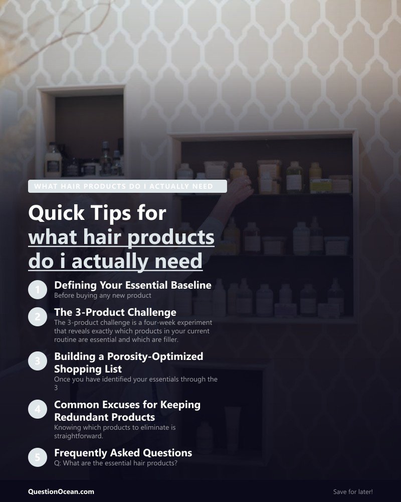 Key takeaways about what hair products do i actually need