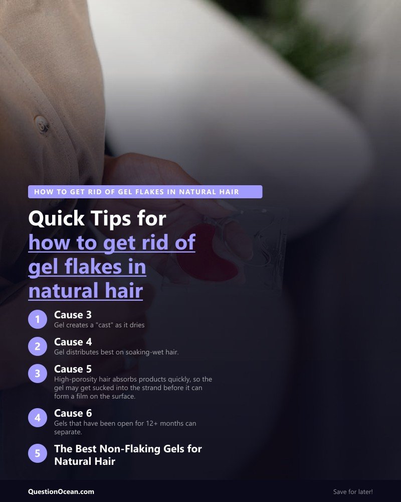 Key takeaways about how to get rid of gel flakes in natural hair