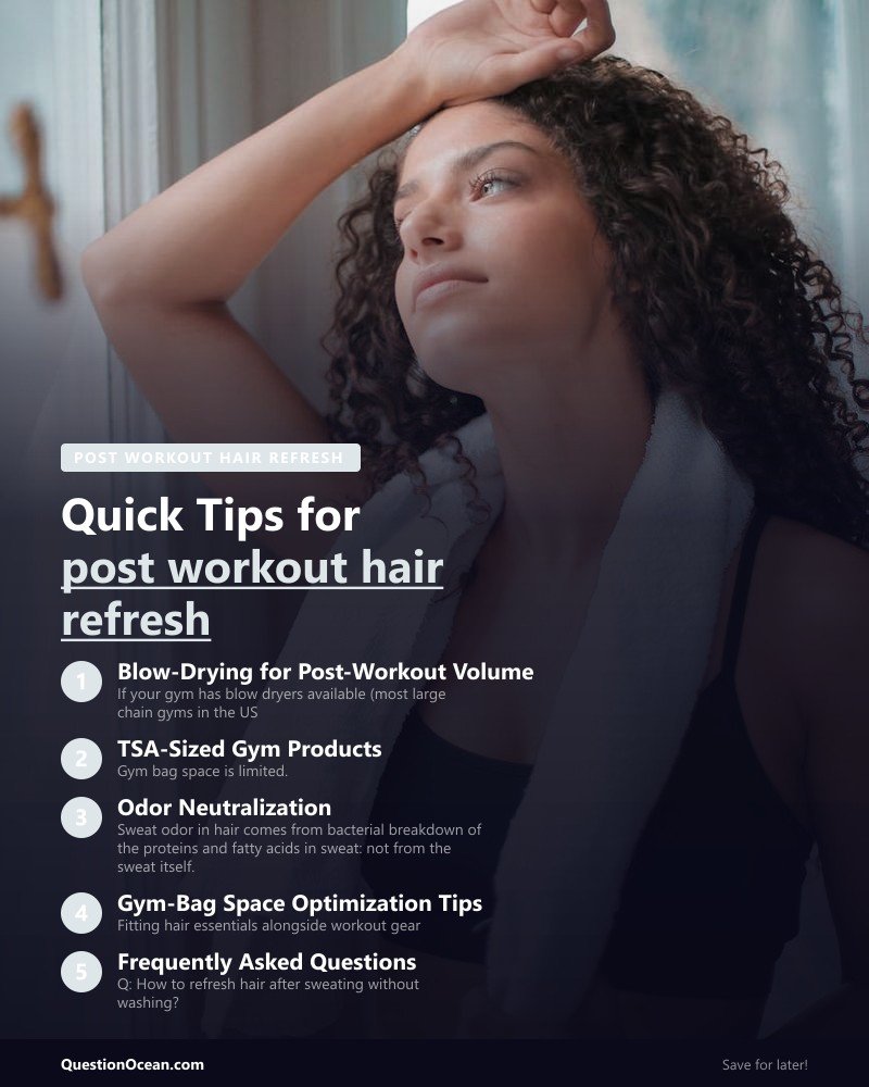 Key takeaways about post workout hair refresh