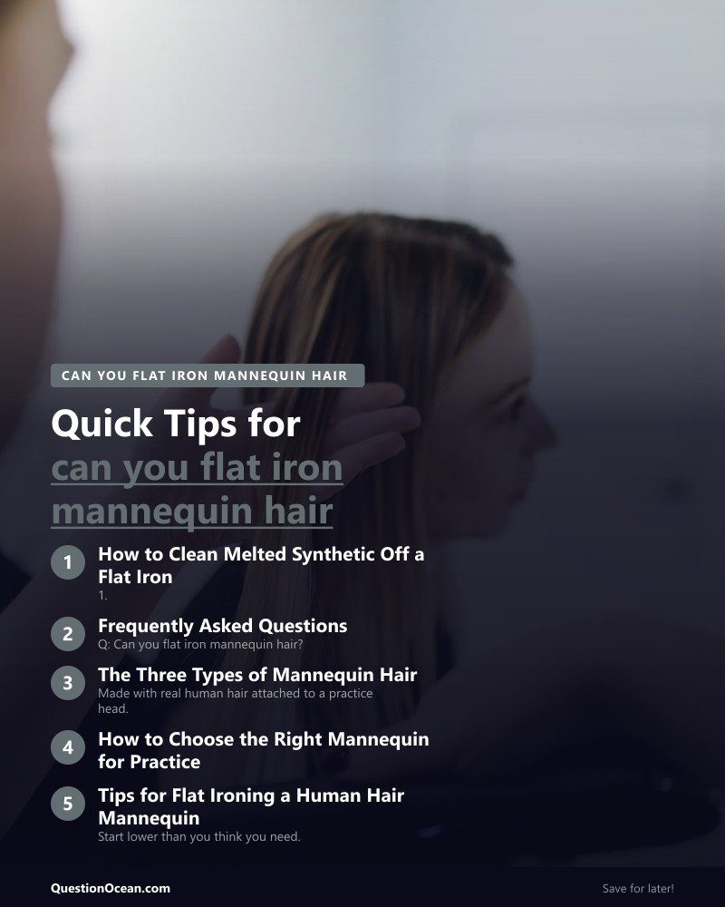 Key takeaways about can you flat iron mannequin hair