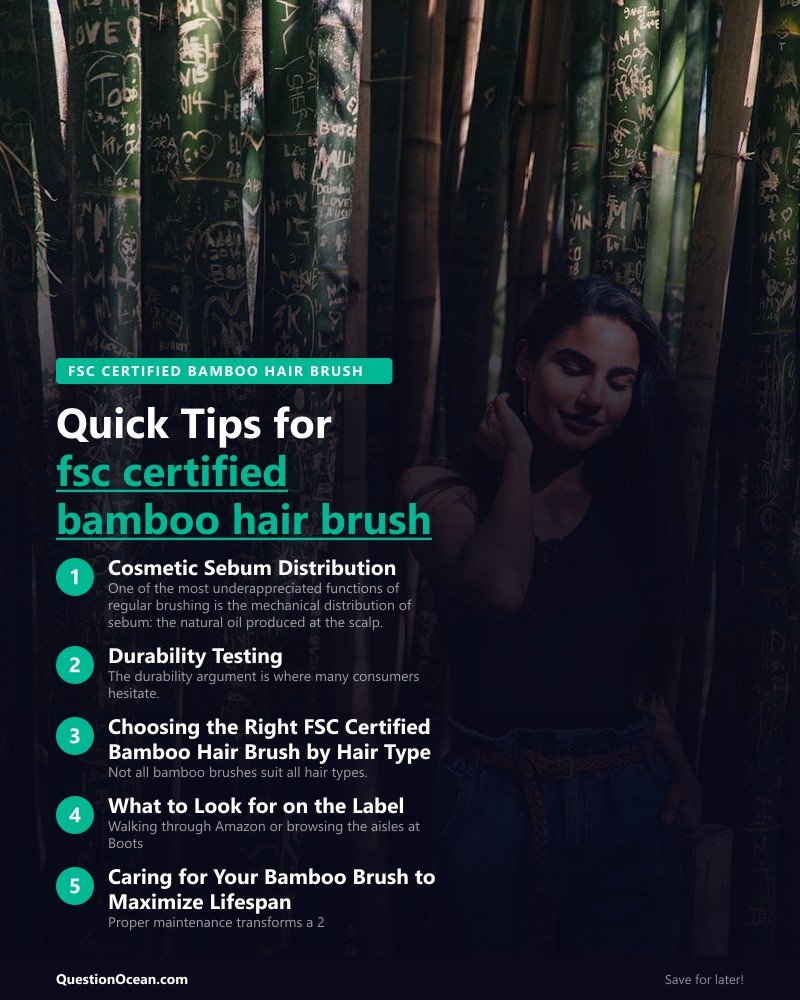 Key takeaways about fsc certified bamboo hair brush