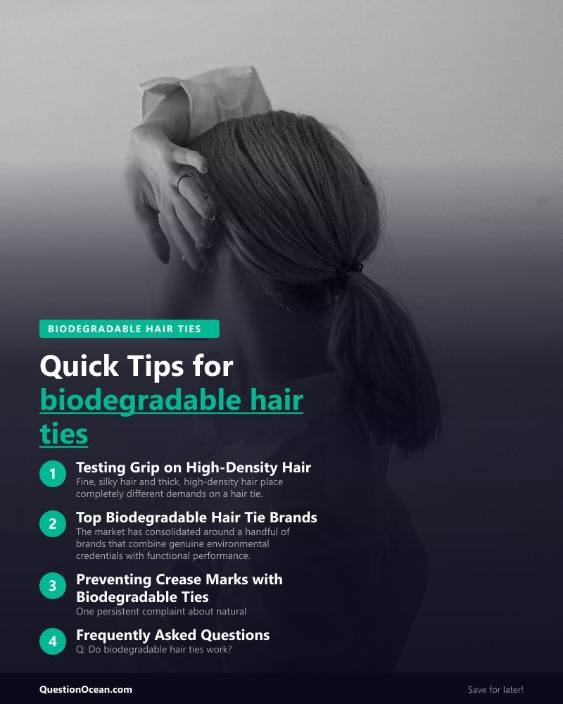 Key takeaways about biodegradable hair ties