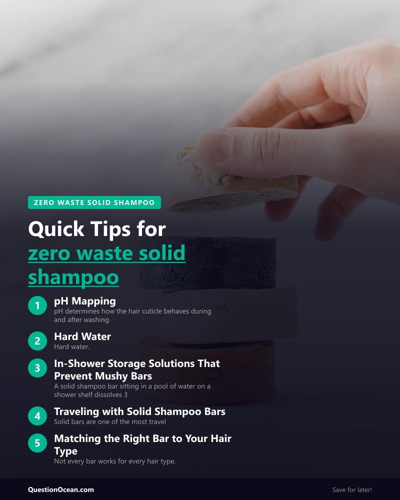 Key takeaways about zero waste solid shampoo