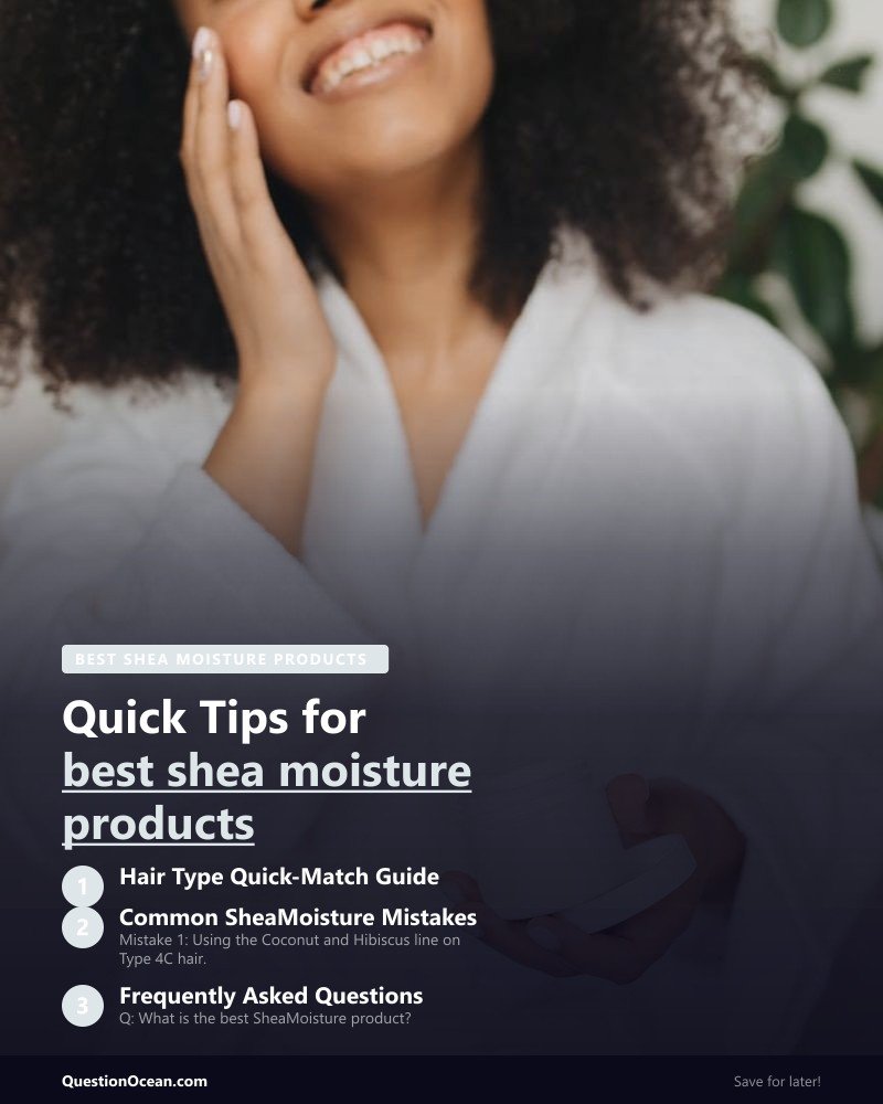 Key takeaways about best shea moisture products