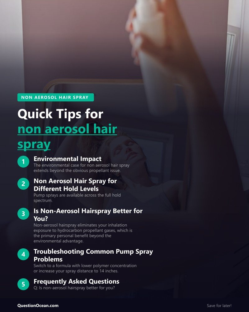 Key takeaways about non aerosol hair spray