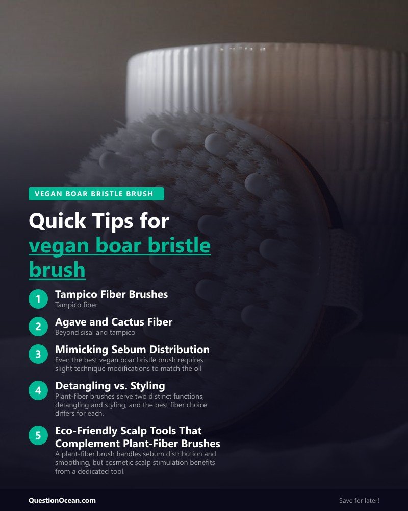 Key takeaways about vegan boar bristle brush