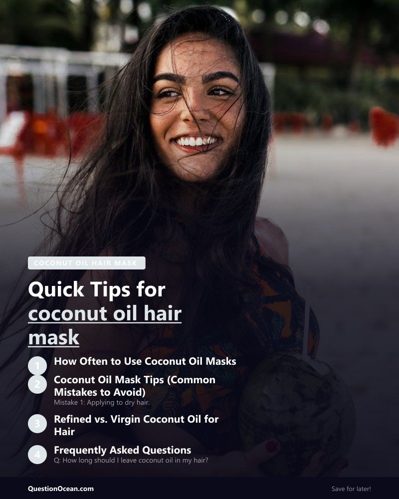 Key takeaways about coconut oil hair mask
