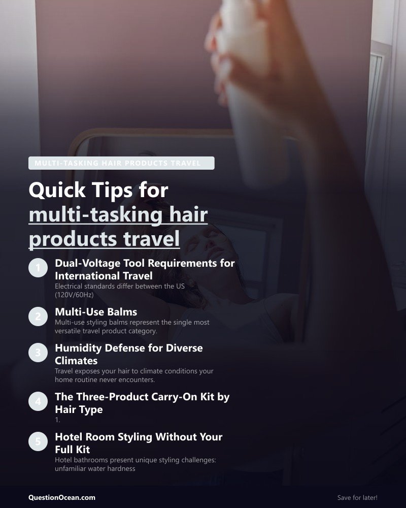 Key takeaways about multi-tasking hair products travel