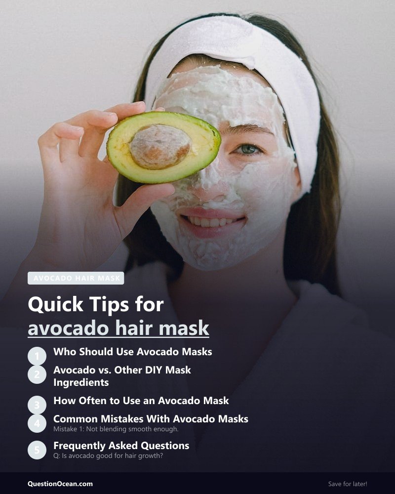 Key takeaways about avocado hair mask