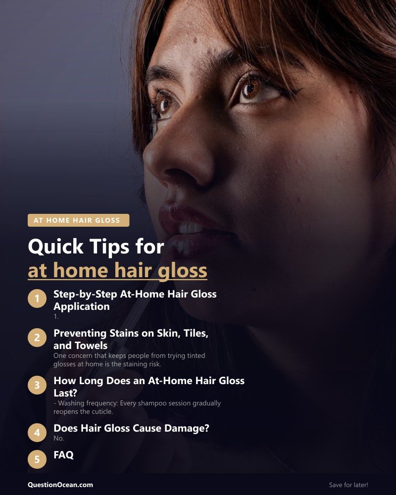 Key takeaways about at home hair gloss