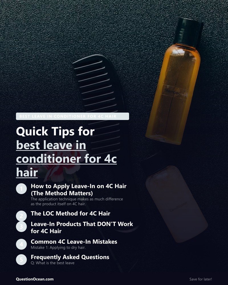 Key takeaways about best leave in conditioner for 4c hair