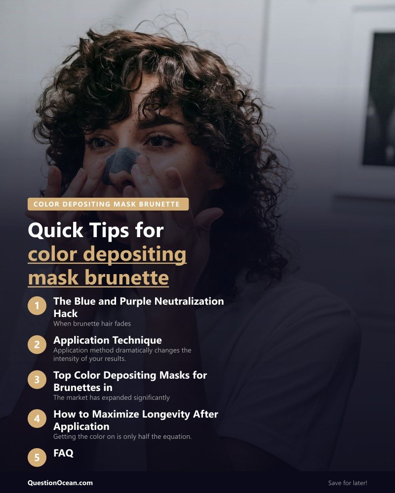Key takeaways about color depositing mask brunette