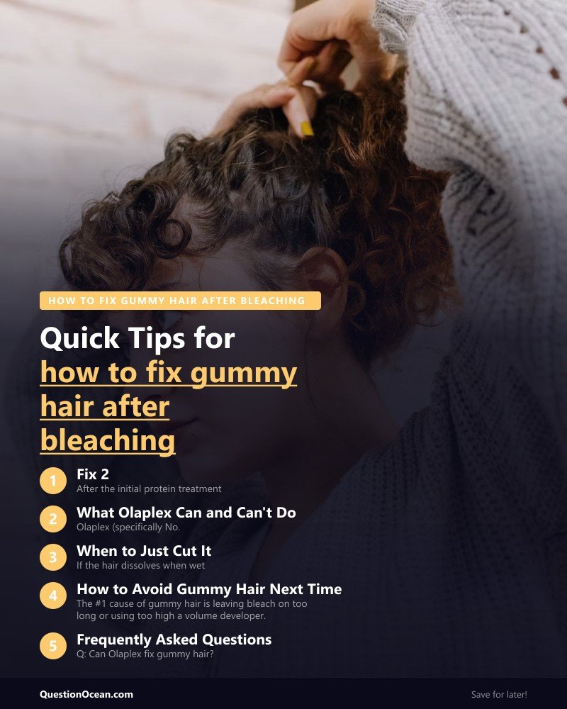 Key takeaways about how to fix gummy hair after bleaching