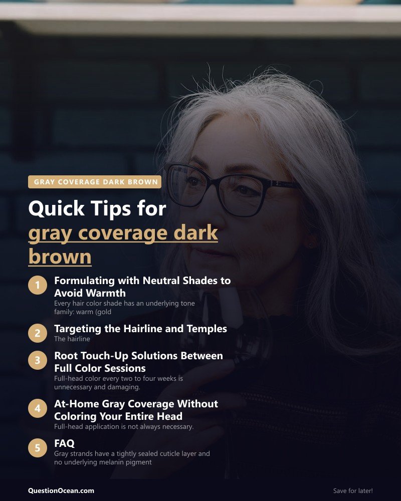 Key takeaways about gray coverage dark brown