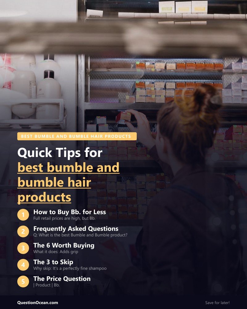 Key takeaways about best bumble and bumble hair products
