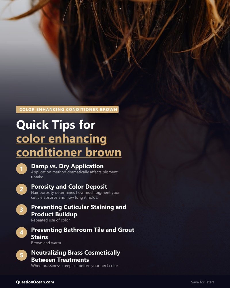 Key takeaways about color enhancing conditioner brown