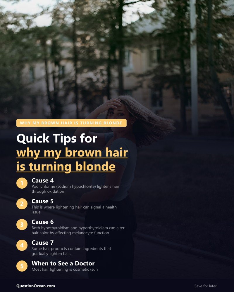 Key takeaways about why my brown hair is turning blonde