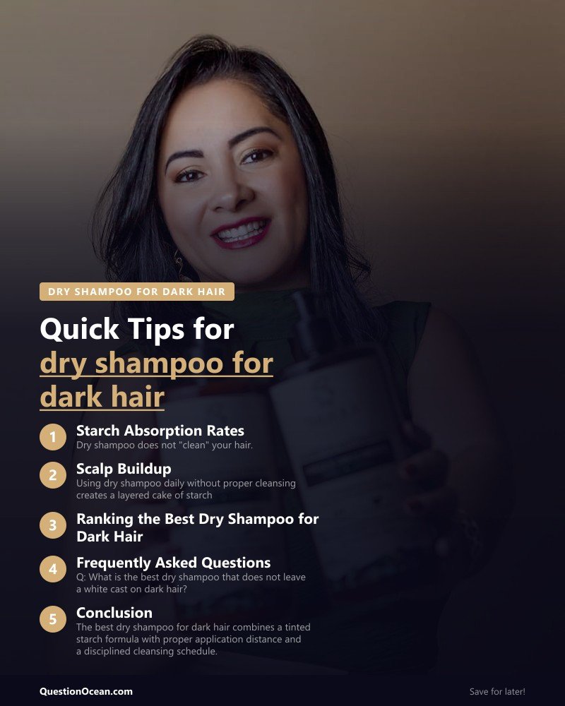 Key takeaways about dry shampoo for dark hair