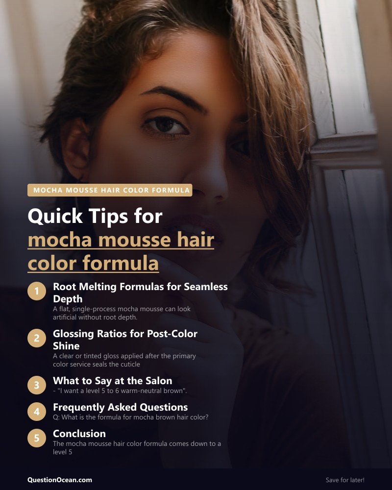Key takeaways about mocha mousse hair color formula