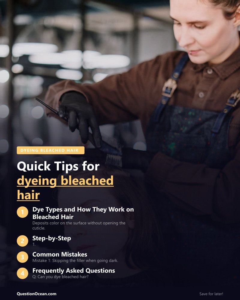 Key takeaways about dyeing bleached hair
