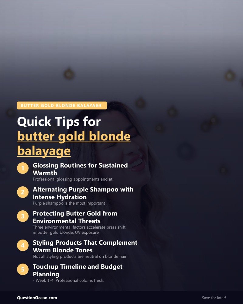 Key takeaways about butter gold blonde balayage
