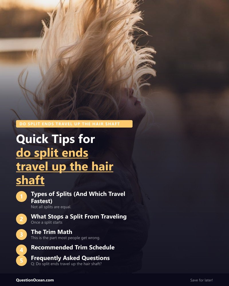 Key takeaways about do split ends travel up the hair shaft