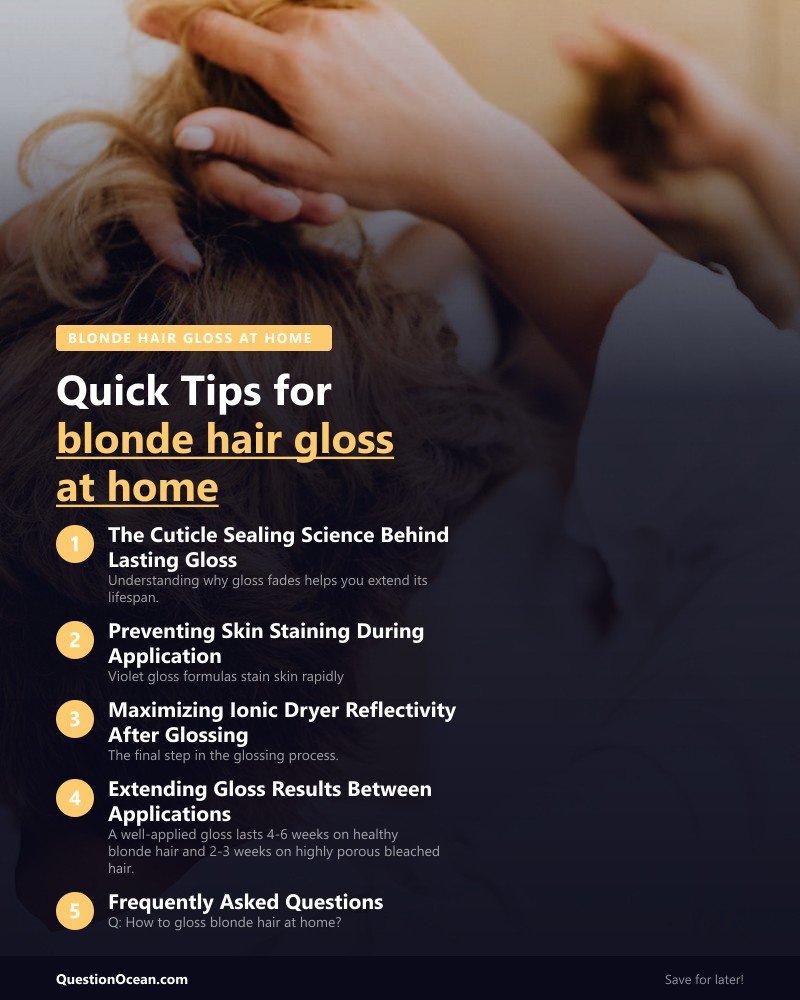 Key takeaways about blonde hair gloss at home