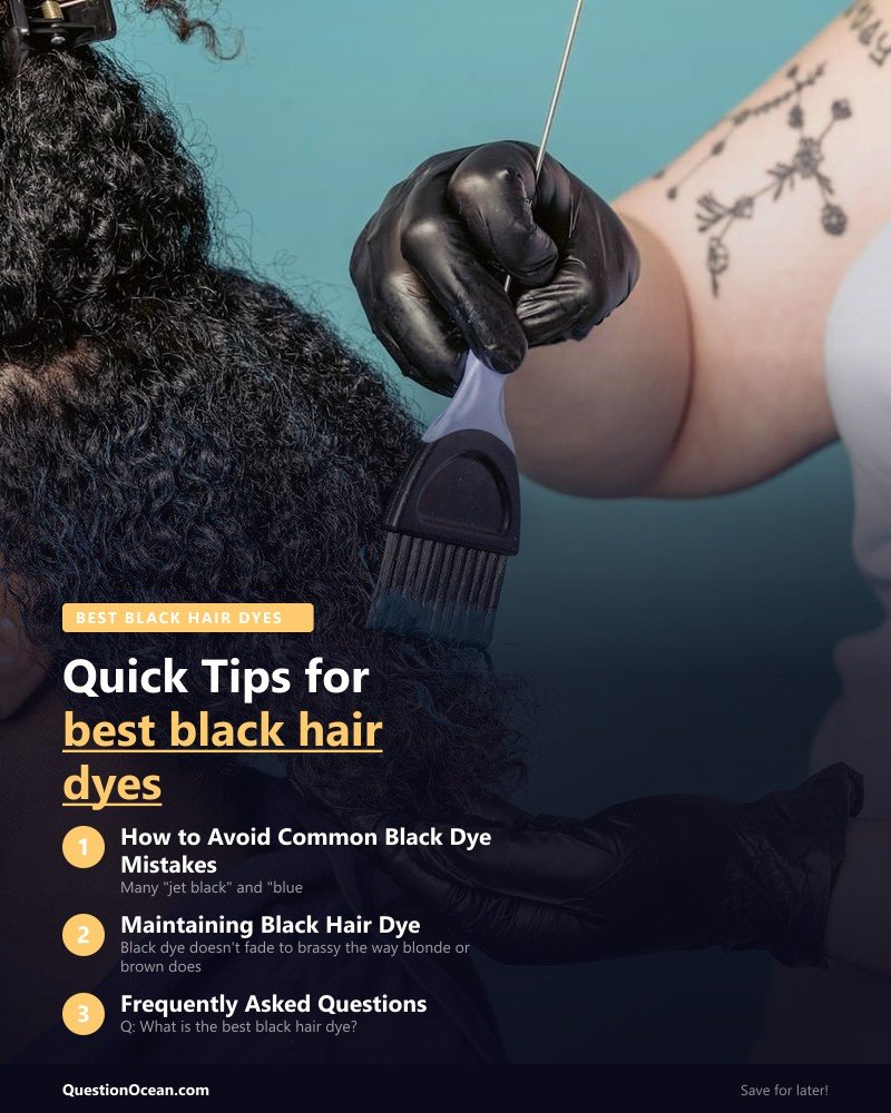 Key takeaways about best black hair dyes