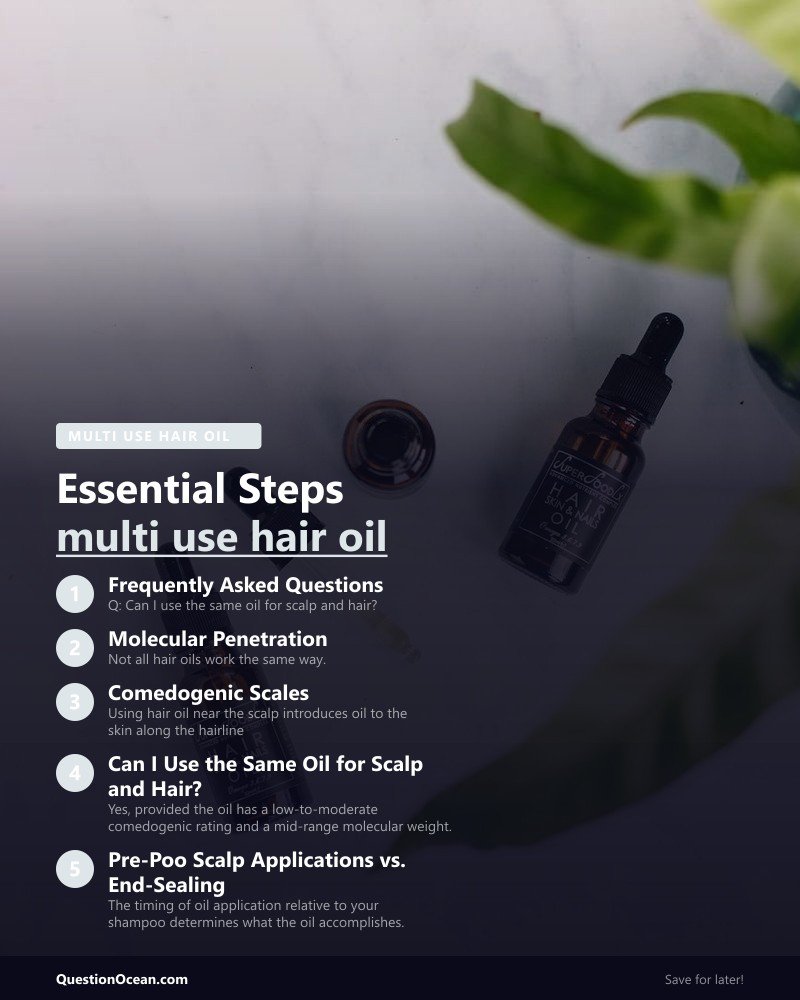 Key takeaways about multi use hair oil