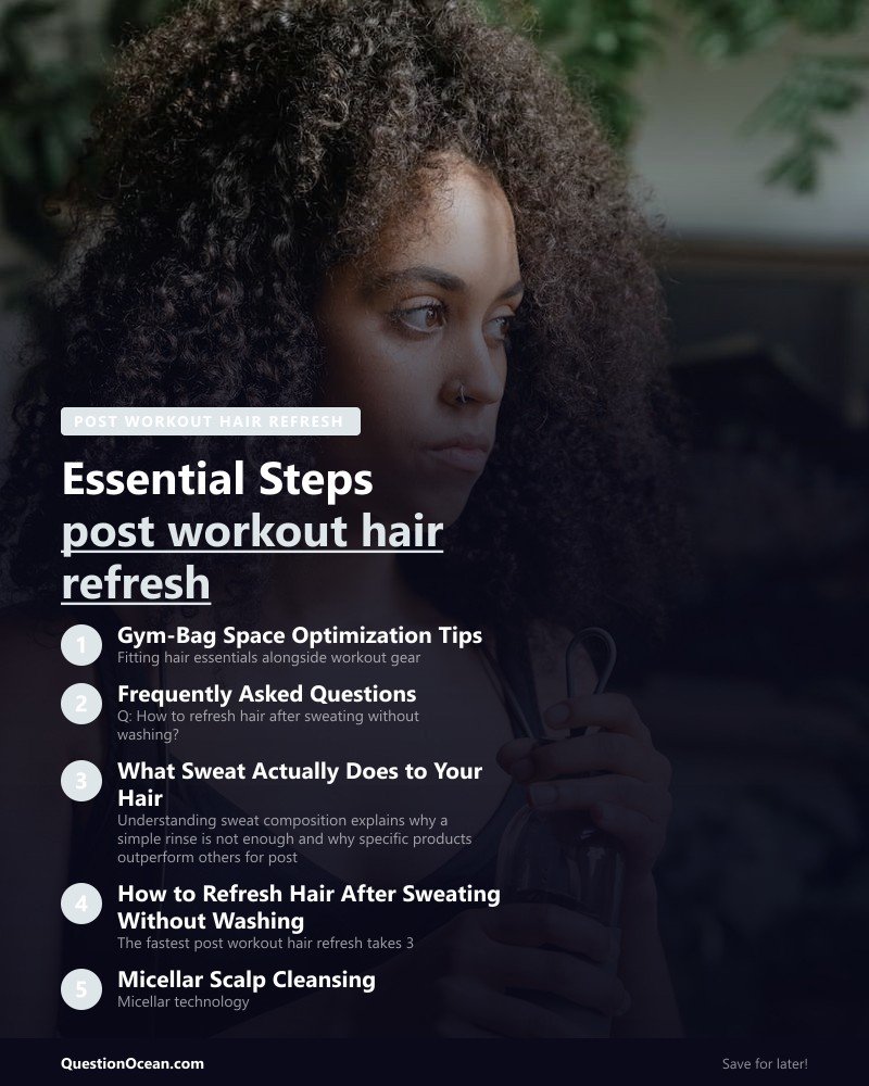 Key takeaways about post workout hair refresh