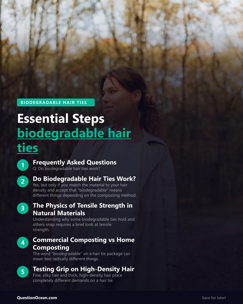 Key takeaways about biodegradable hair ties