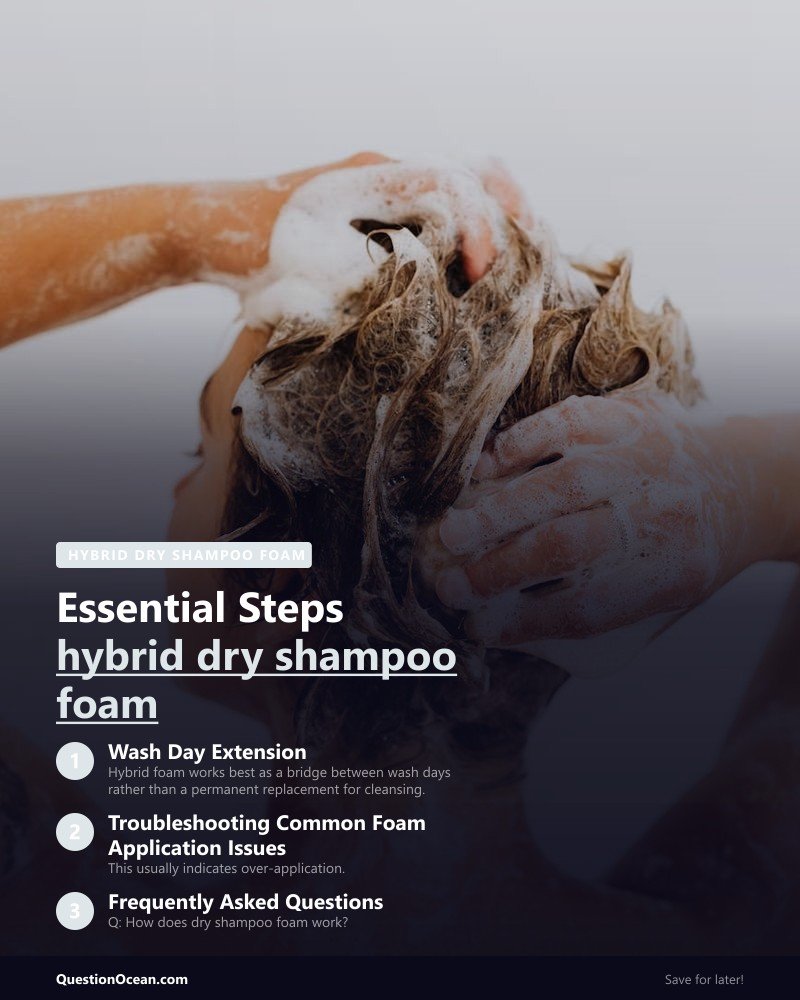 Key takeaways about hybrid dry shampoo foam