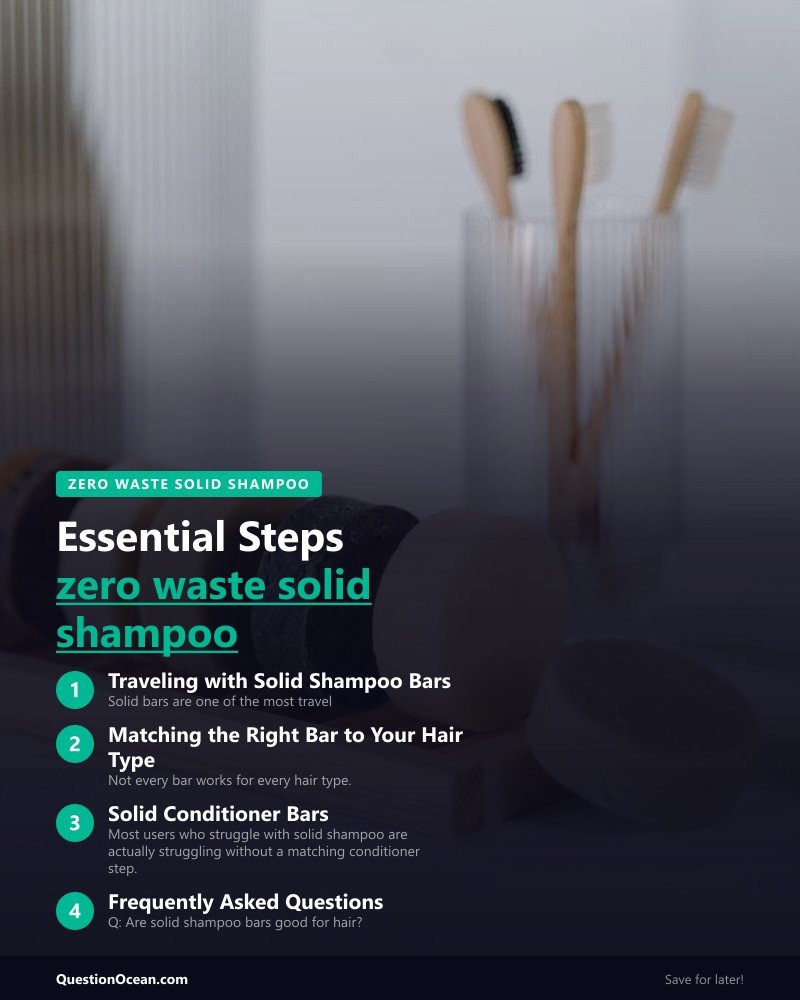 Key takeaways about zero waste solid shampoo