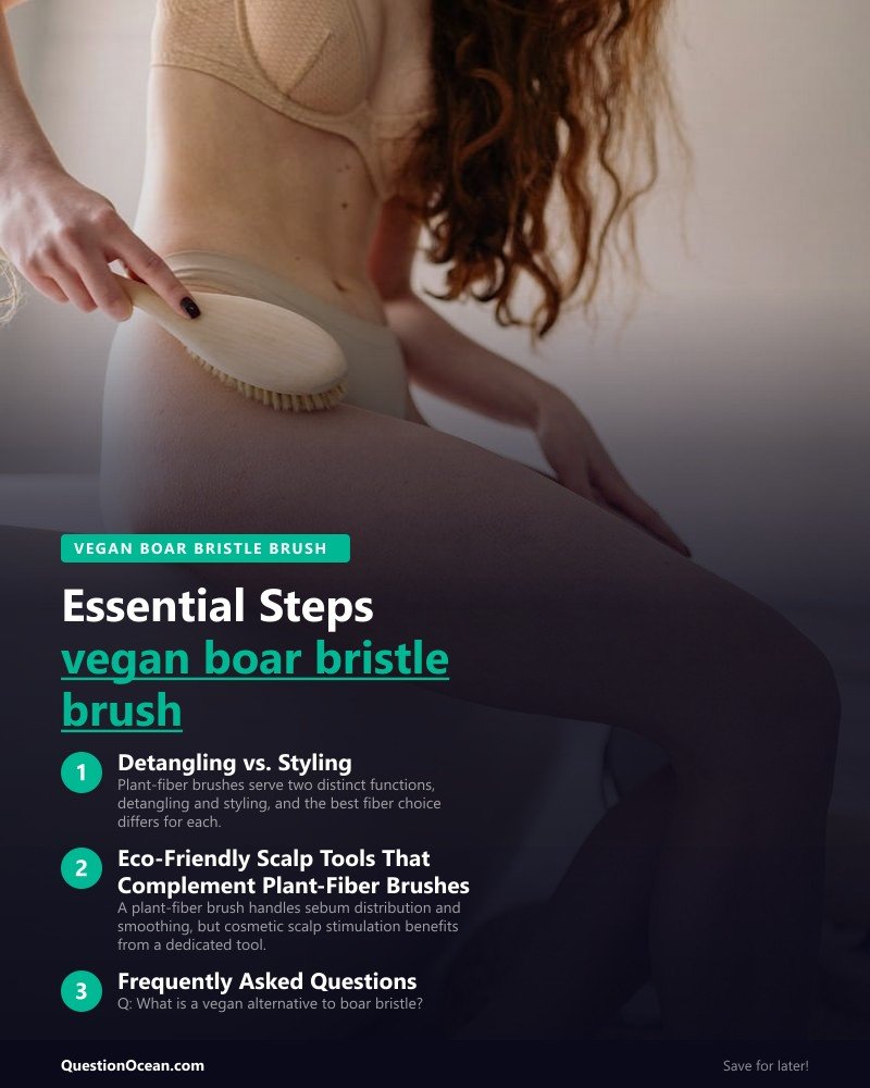 Key takeaways about vegan boar bristle brush