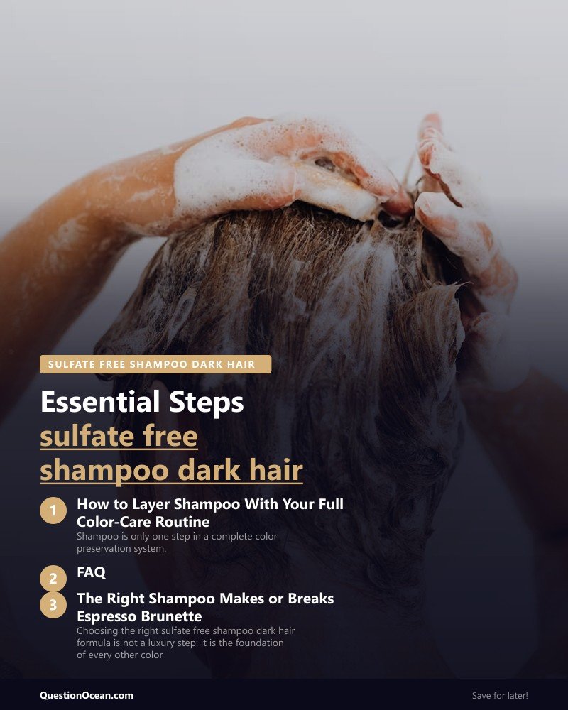 Key takeaways about sulfate free shampoo dark hair