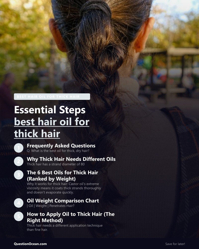 Key takeaways about best hair oil for thick hair