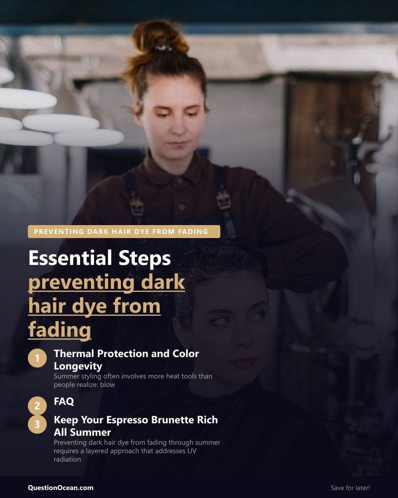 Key takeaways about preventing dark hair dye from fading
