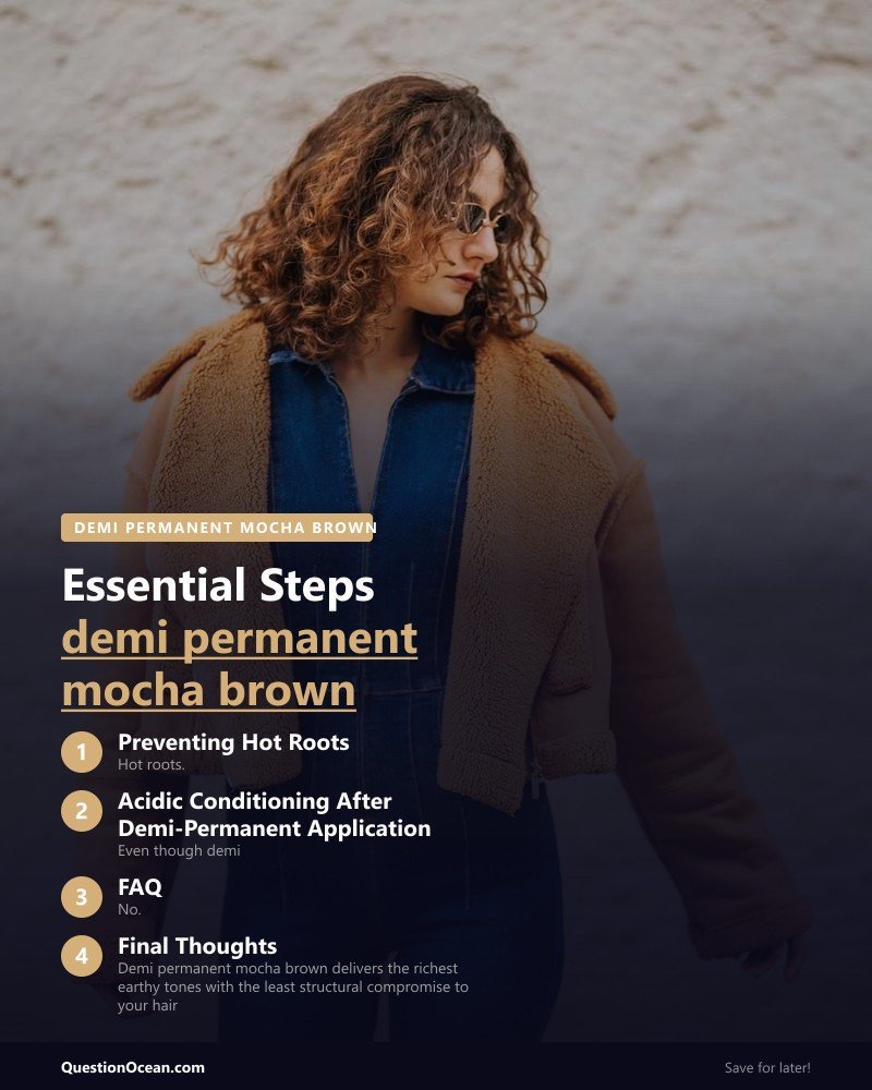 Key takeaways about demi permanent mocha brown