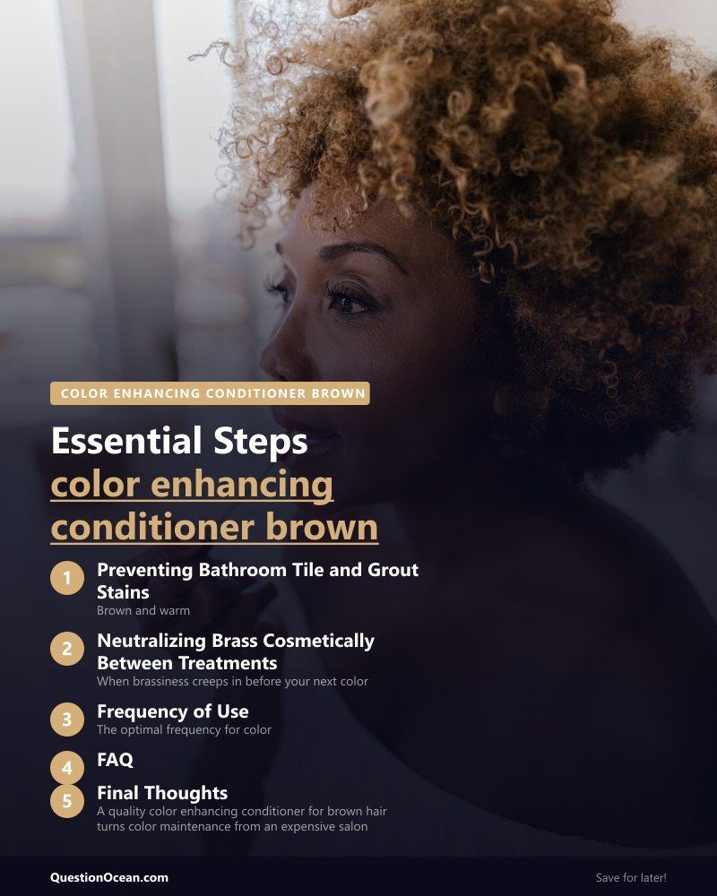 Key takeaways about color enhancing conditioner brown